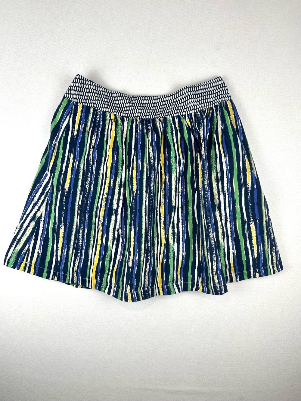 Porridge Anthropologie Stripe Mini Skirt Pullā On Cotton Mix Print